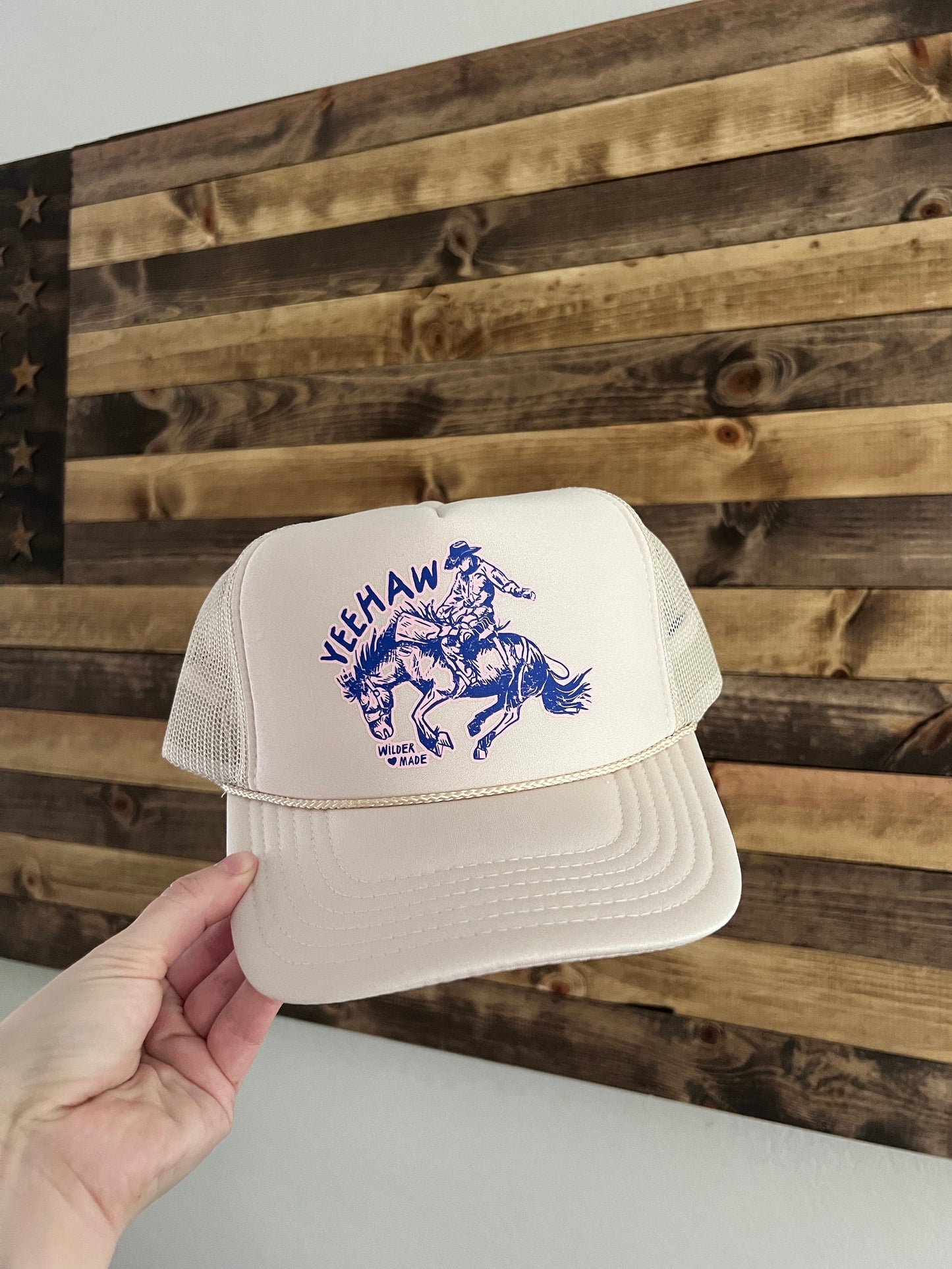 Yeehaw Buckin’ Cowboy Trucker Hat