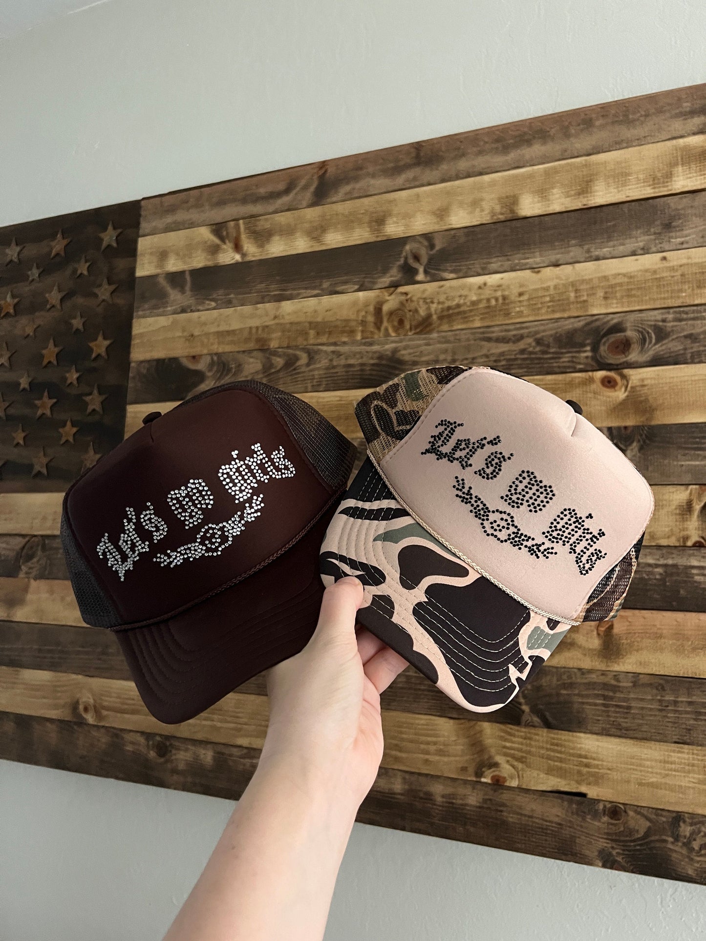 Let’s Go Girls Rhinestone Trucker Hat