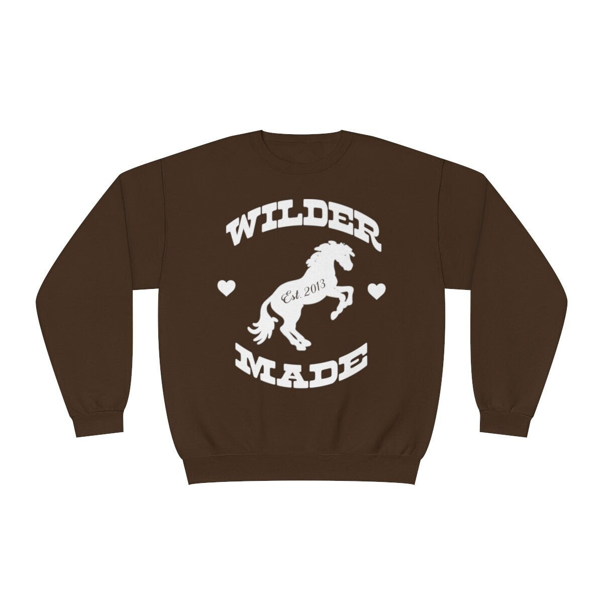 Wilder Made Brown Unisex Crewneck
