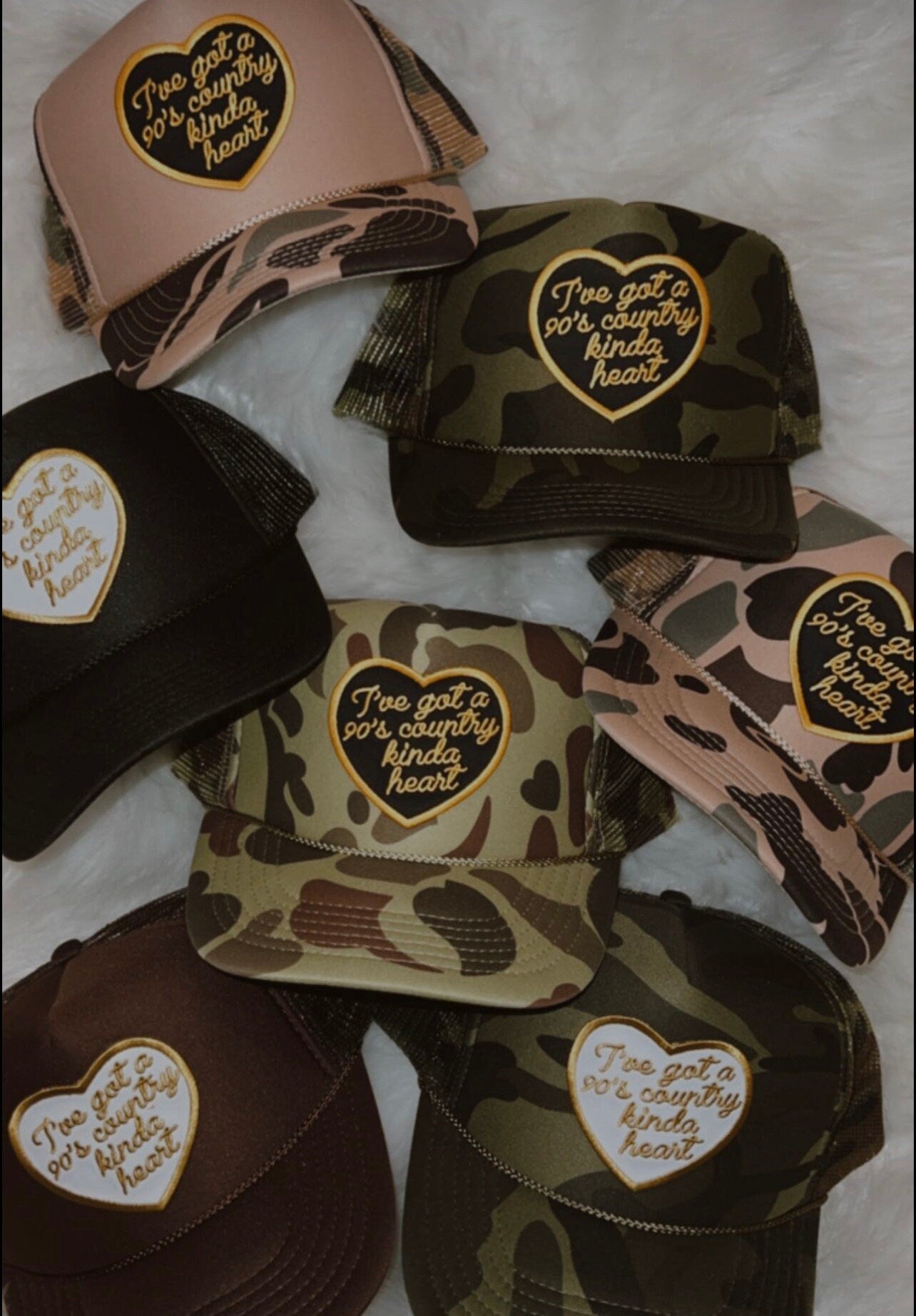 90’s Country Kinda Heart Patch Trucker Hat