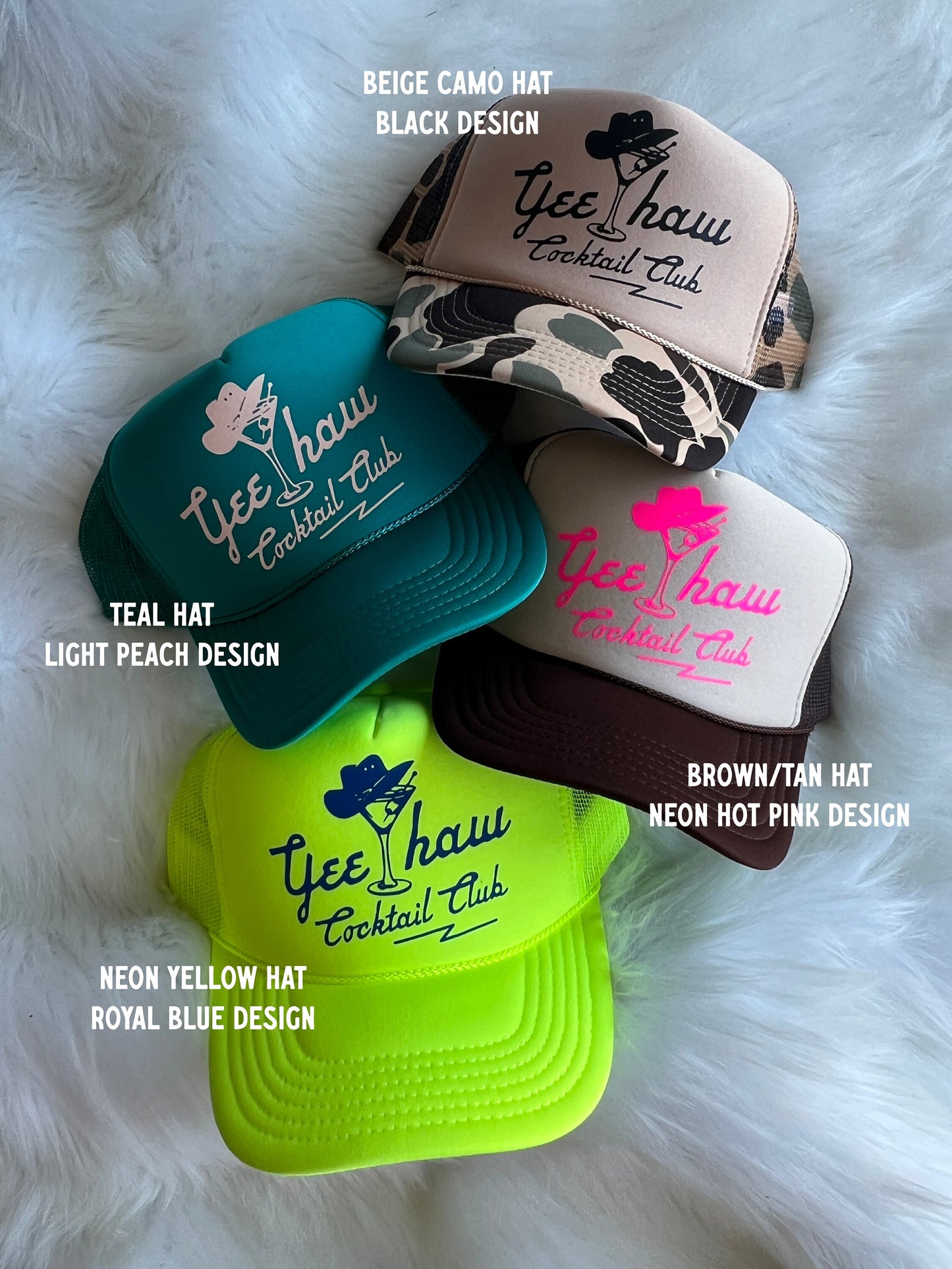 Yeehaw Cocktail Club Trucker Hat