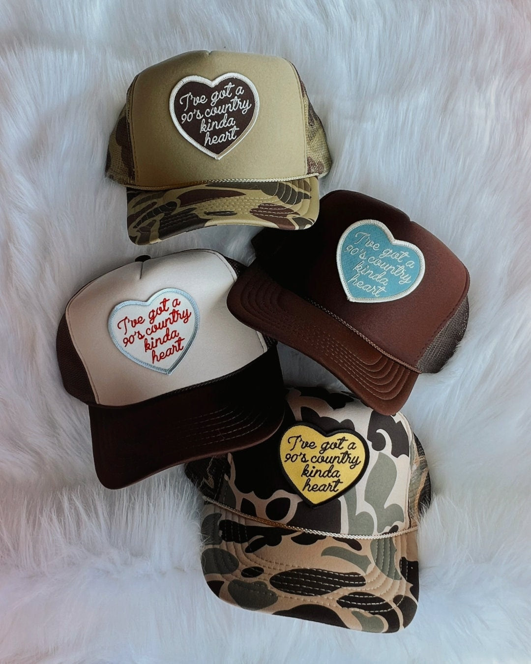 90’s Country Kinda Heart Patch Trucker Hat