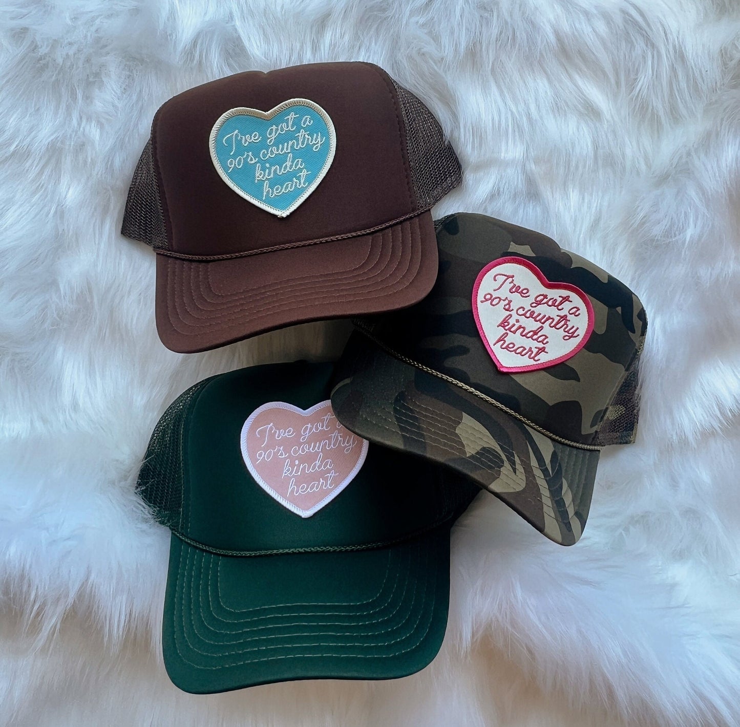 90’s Country Kinda Heart Patch Trucker Hat