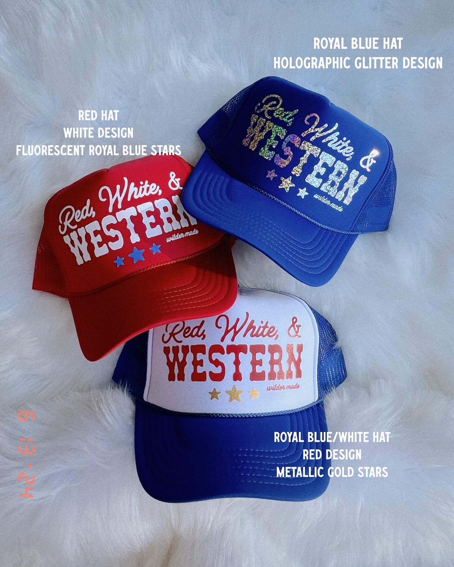 Red White & Western Trucker Hat