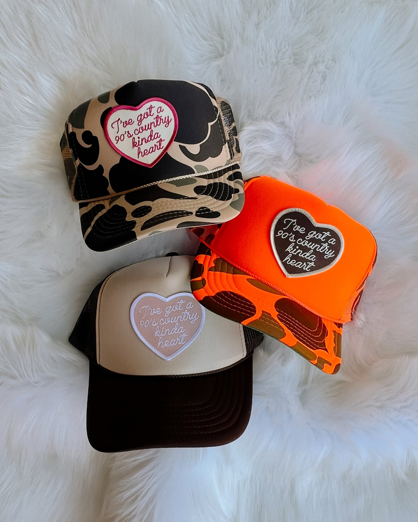 90’s Country Kinda Heart Patch Trucker Hat