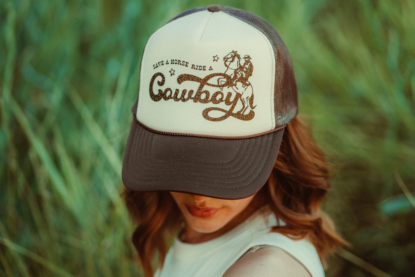 Save A Horse Ride A Cowboy Trucker Hat
