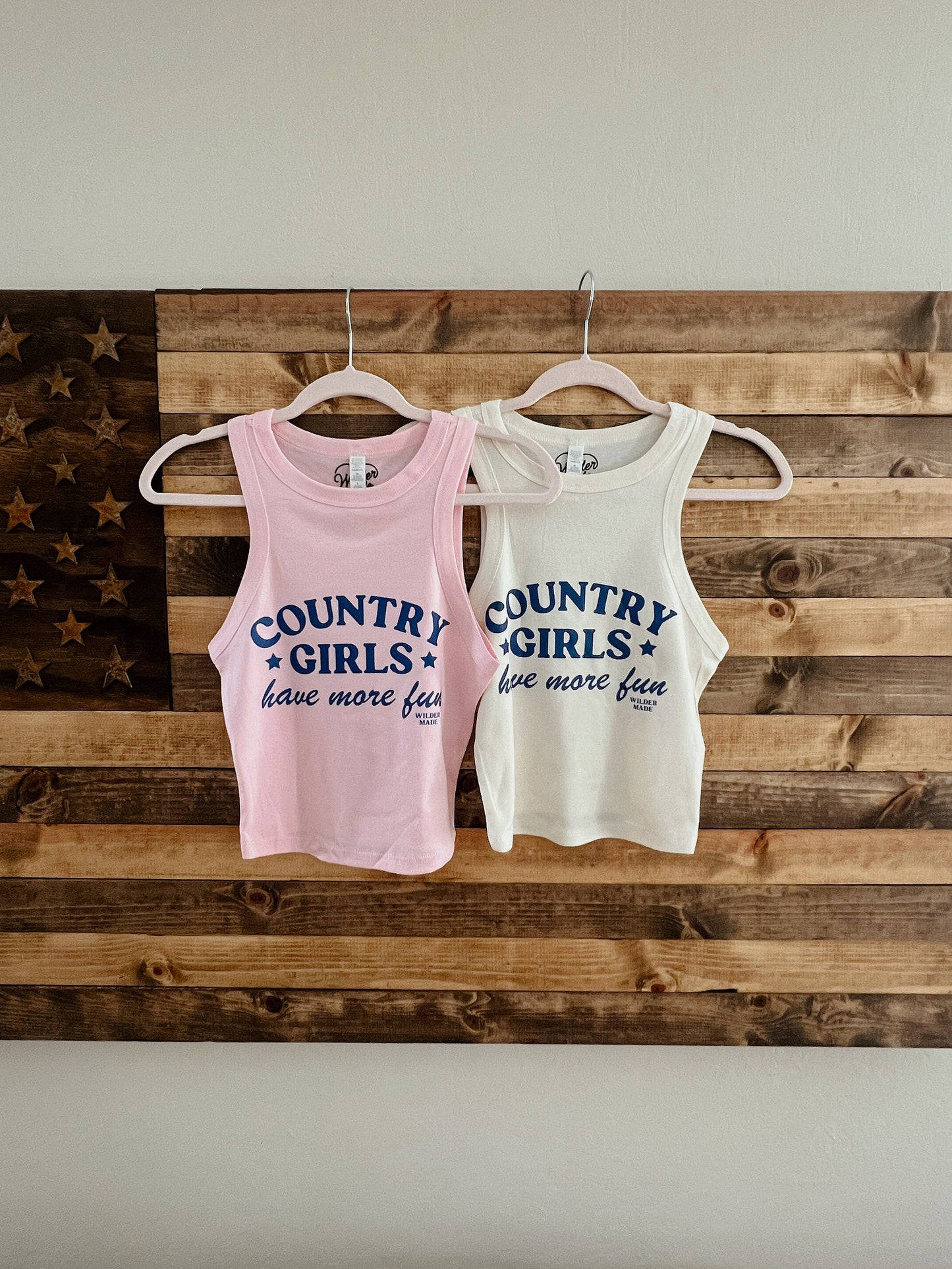 Country Girls Have More Fun Micro Ribbed Racerback Tank