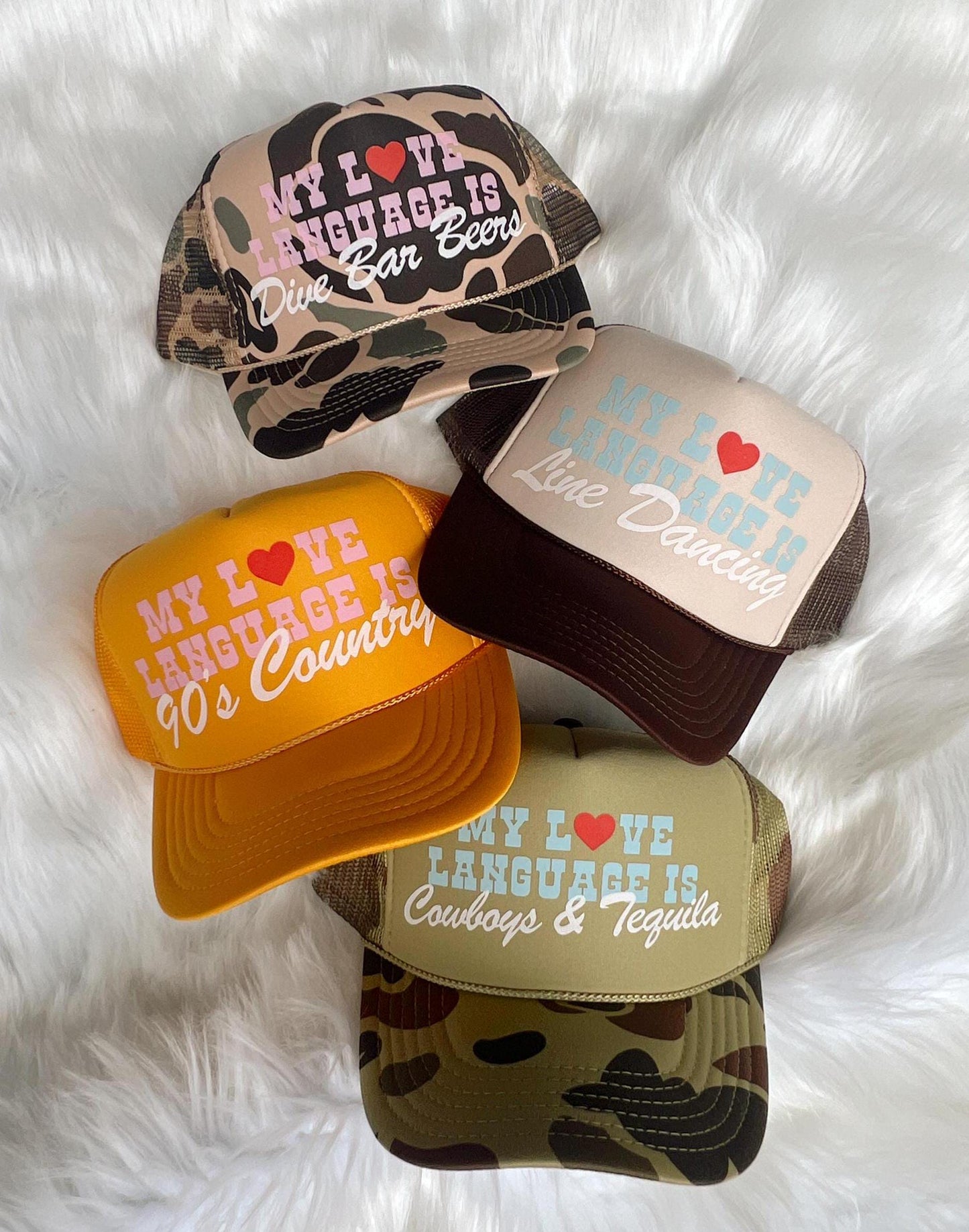My Love Language Custom Trucker Hat