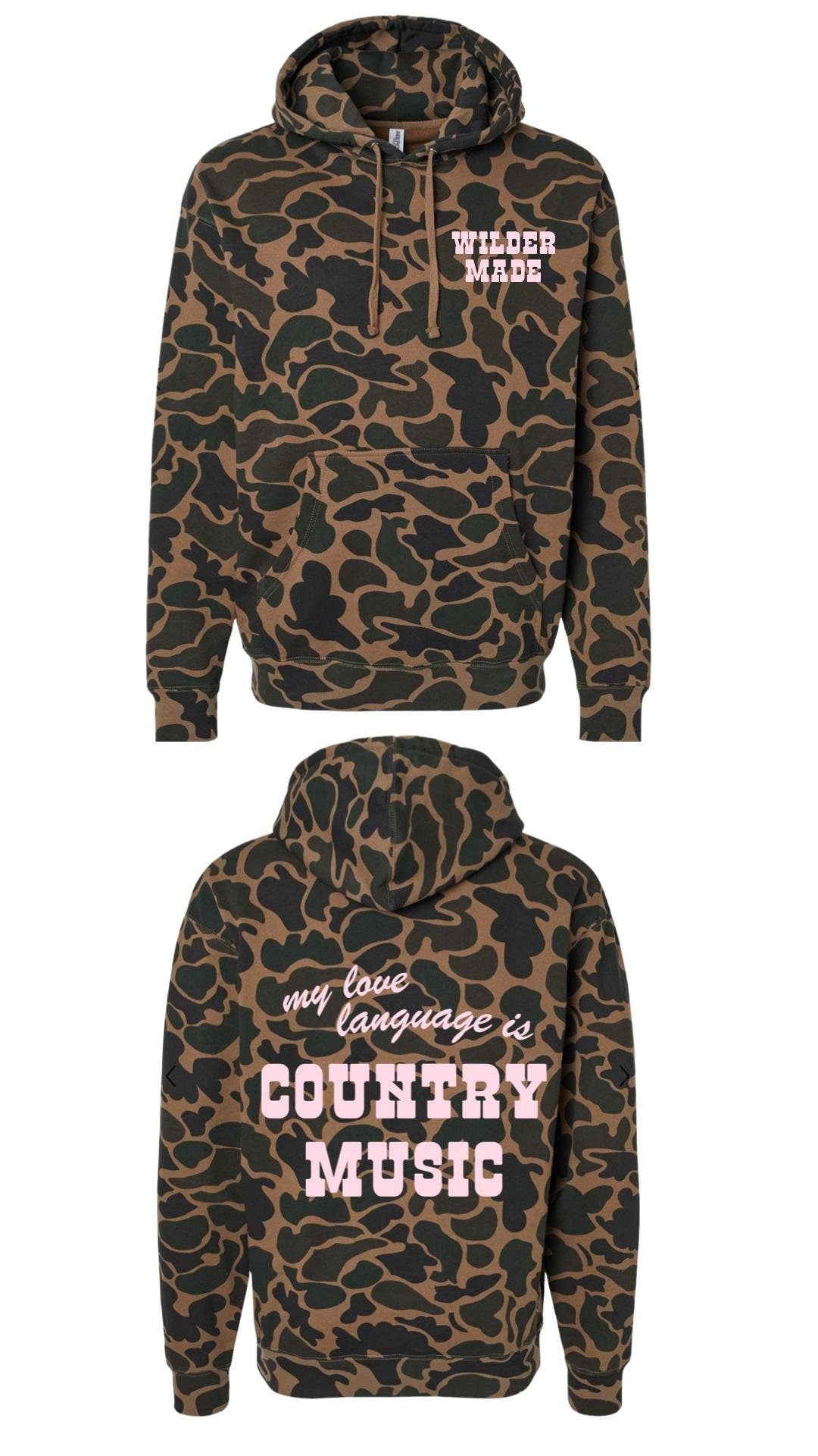 Country Music Duck Camo Hoodie