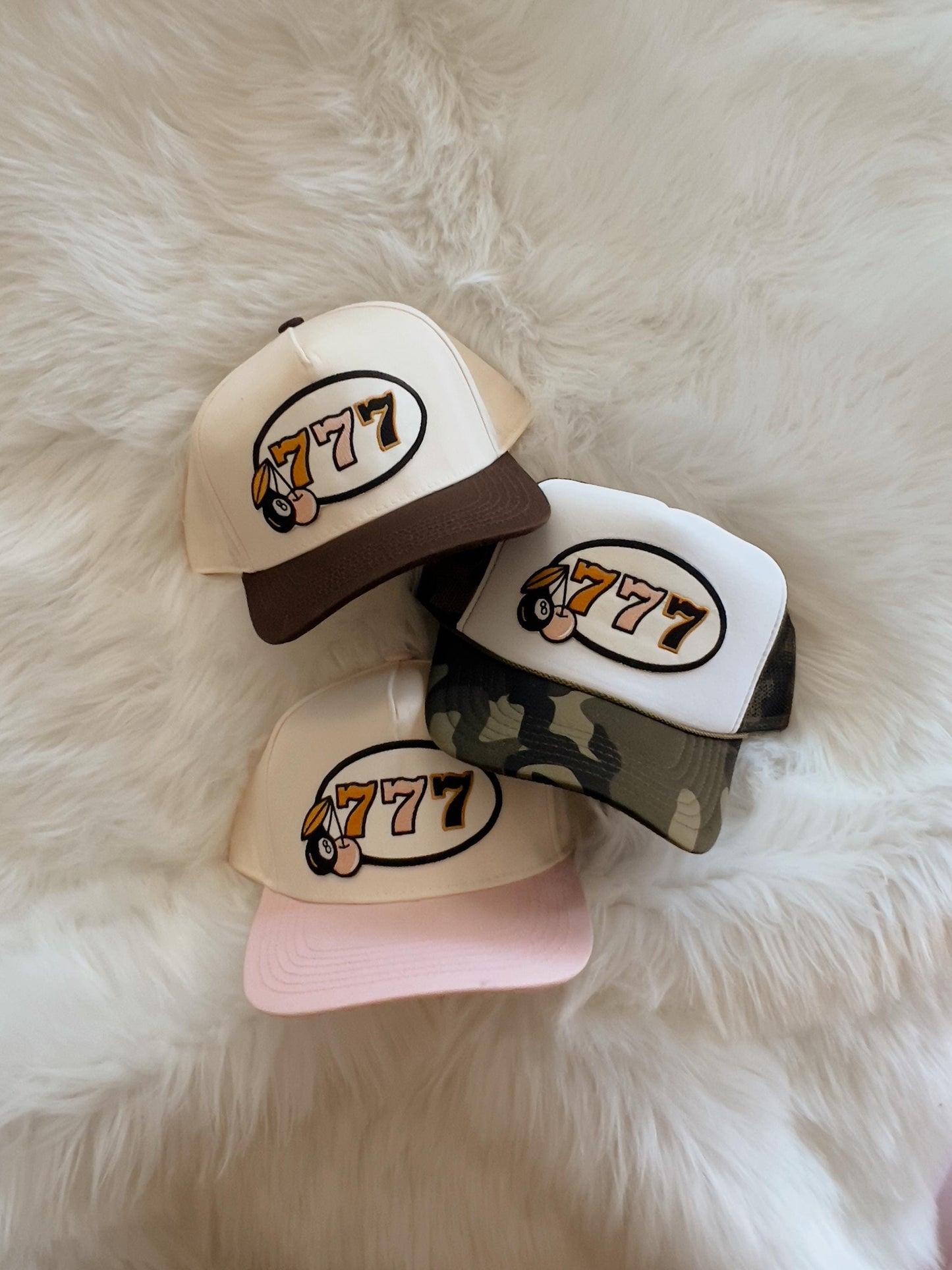 Lucky Cowgirl Angel Numbers Patch Trucker Hat