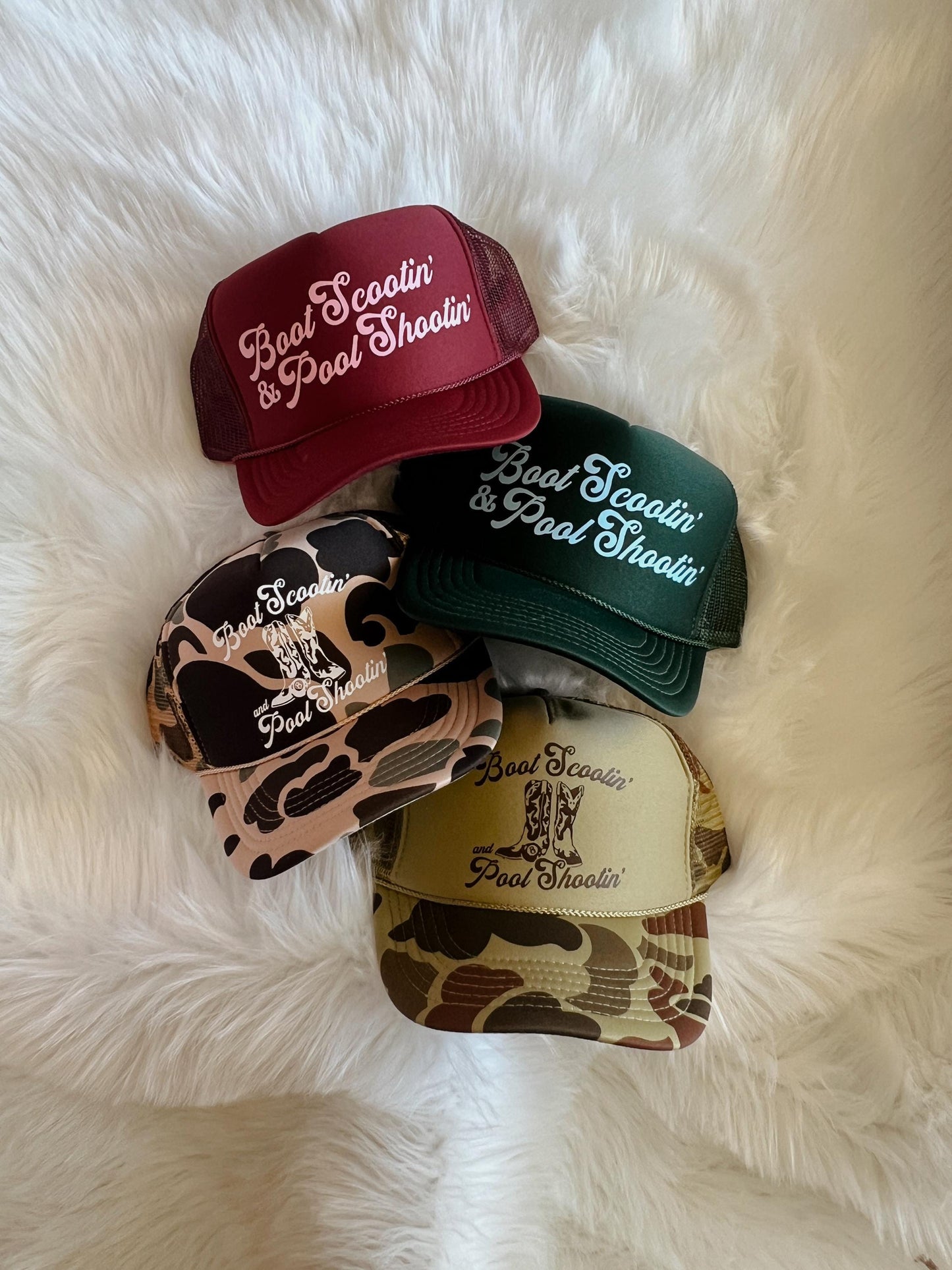 Boot Scootin' & Pool Shootin' Trucker Hat