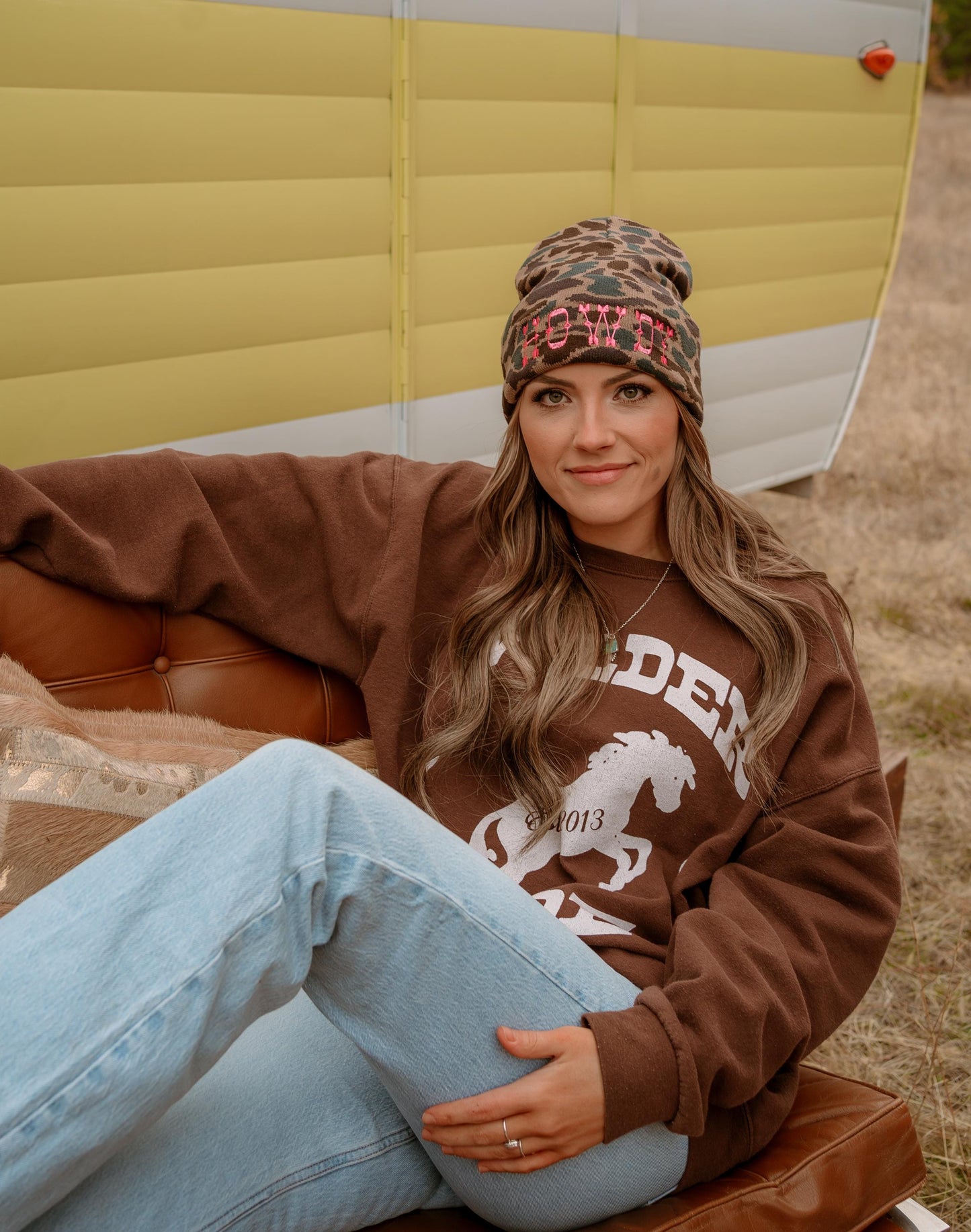 Howdy/Skihaw Embroidered Beanie