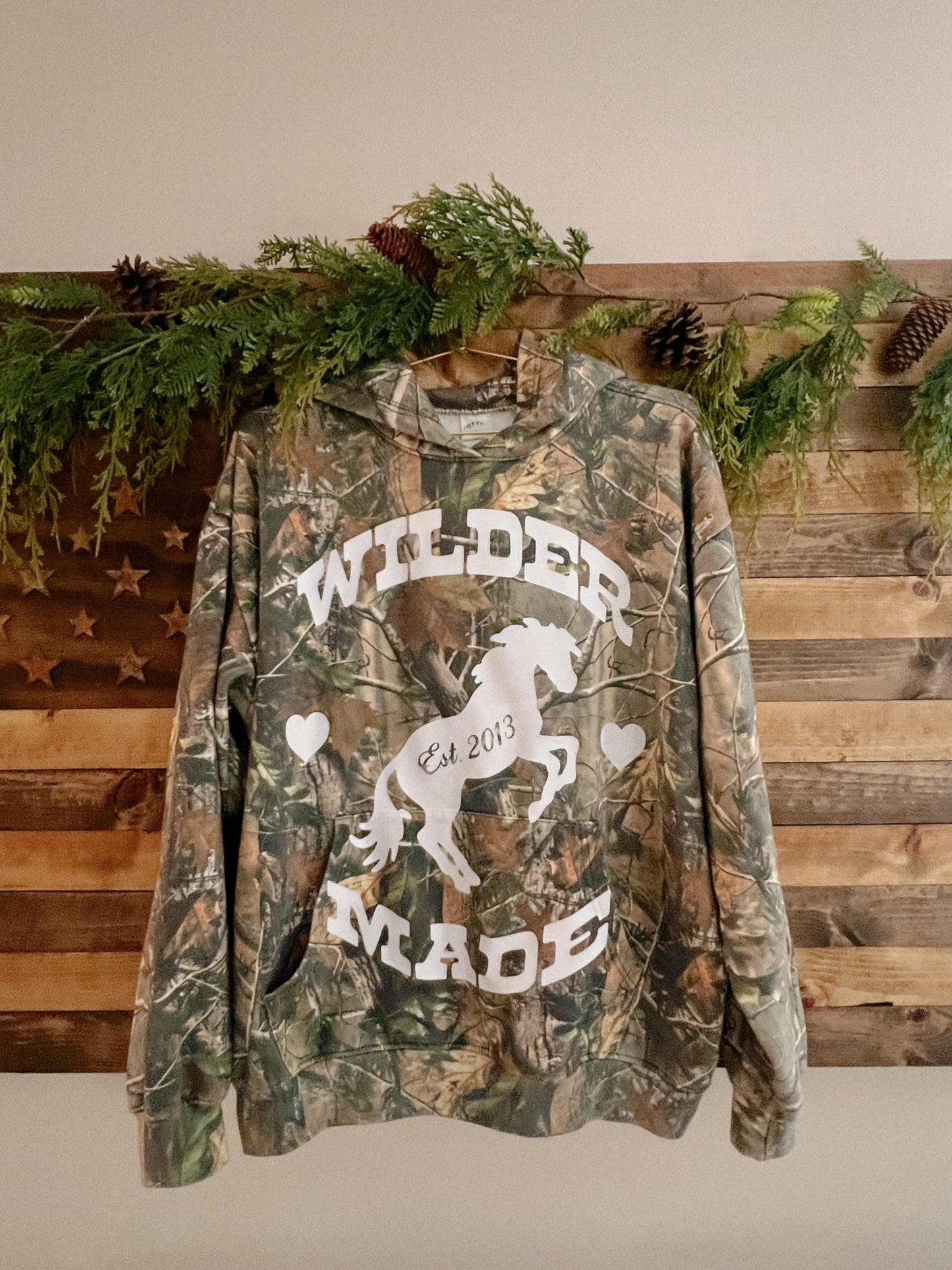 Wilder Made Vintage Wash Camo Hoodie