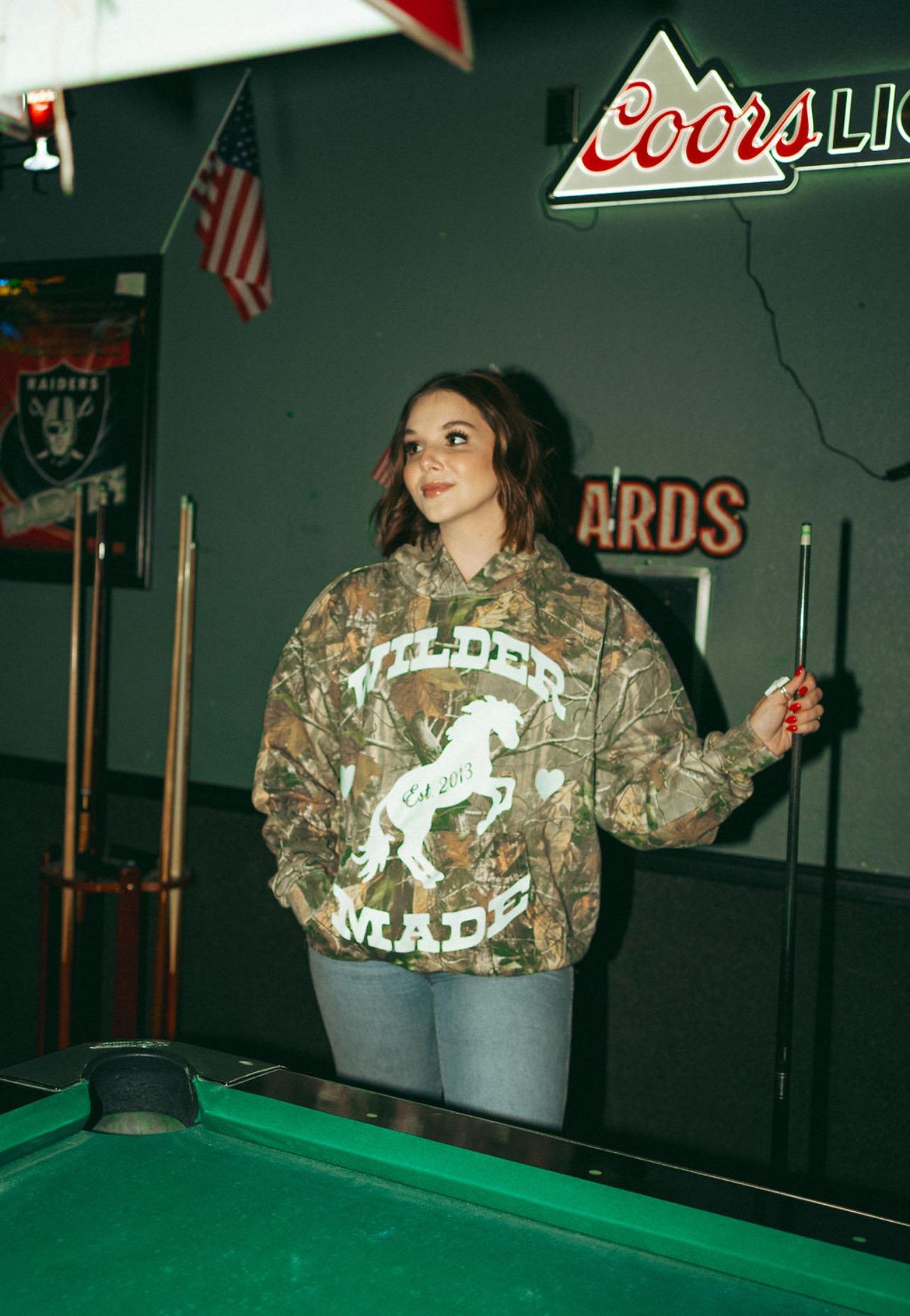 Wilder Made Vintage Wash Camo Hoodie