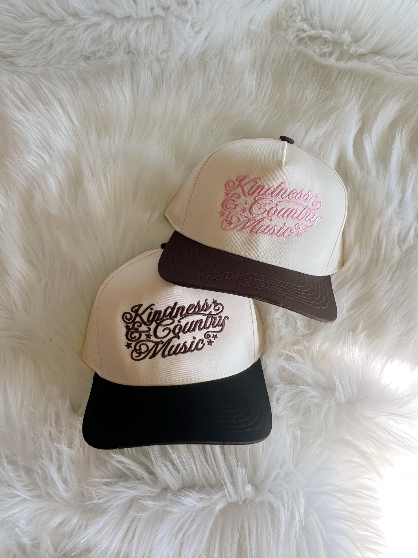 Kindness & Country Music Embroidered Canvas Trucker Hat