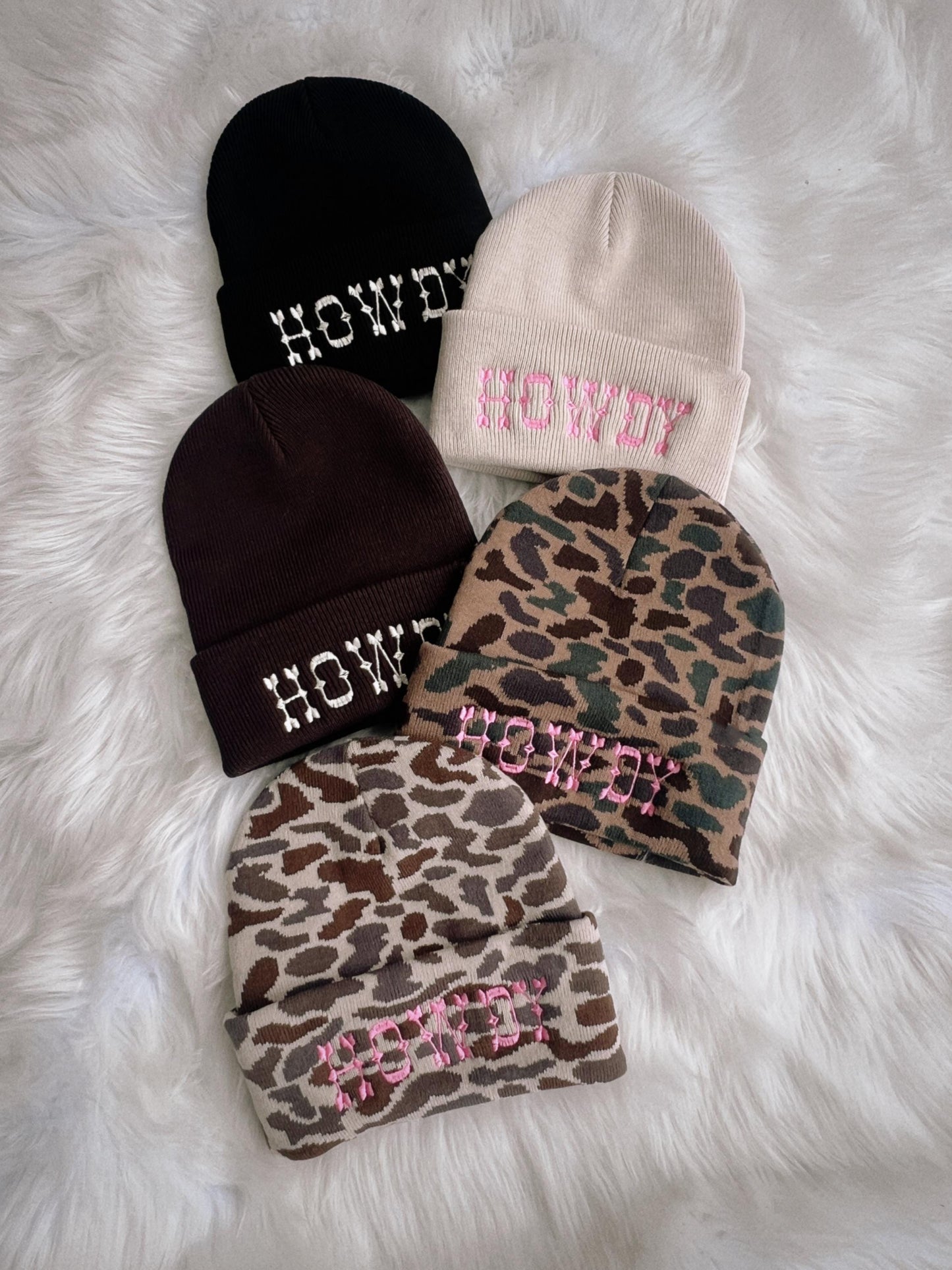 Howdy/Skihaw Embroidered Beanie