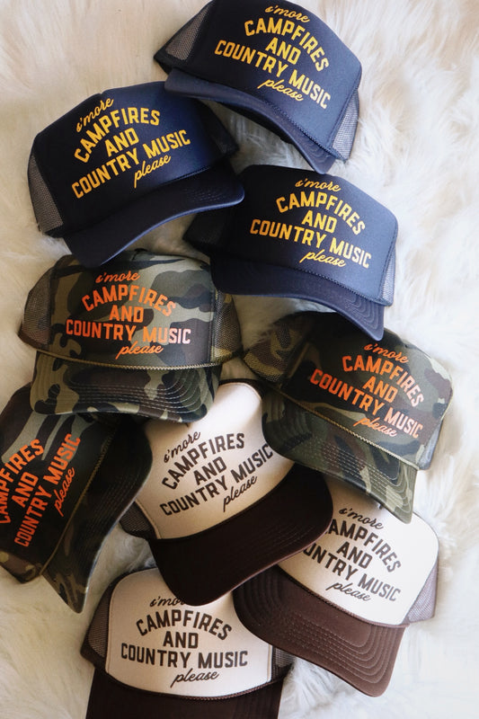 Campfires & Country Music Trucker Hat
