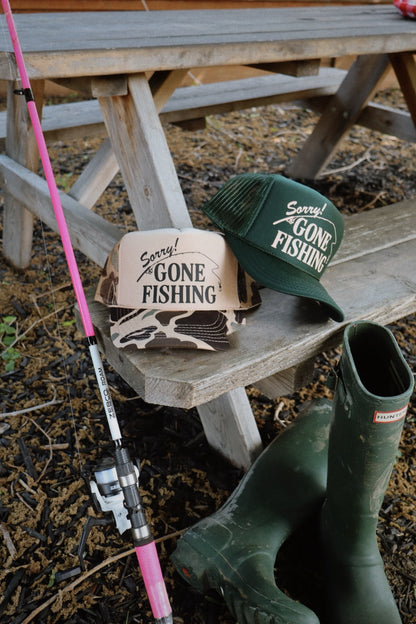 Gone Fishing Trucker Hat