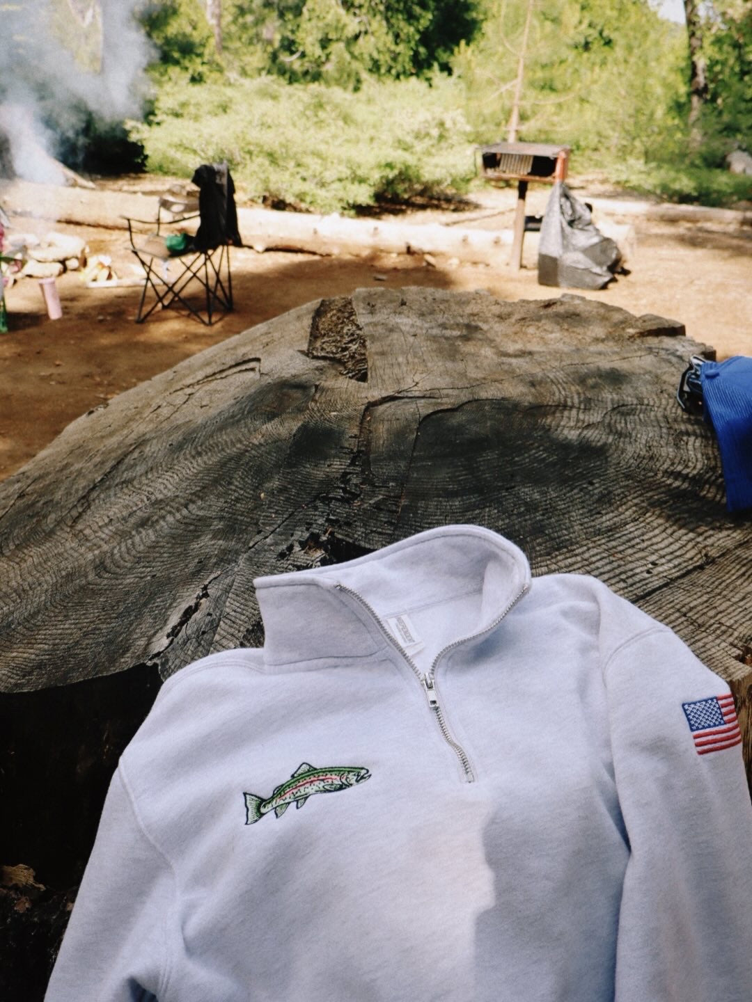 Rainbow Trout/Bass Quarter Zip