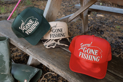 Gone Fishing Trucker Hat
