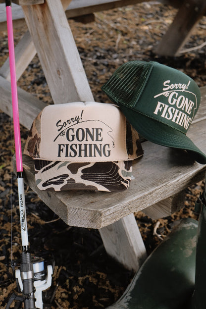 Gone Fishing Trucker Hat