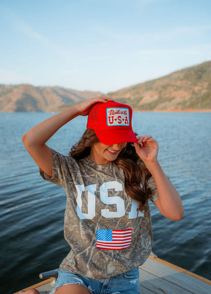 Made In the USA Patch Trucker