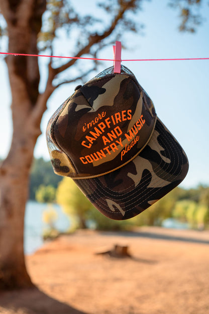 Campfires & Country Music Trucker Hat