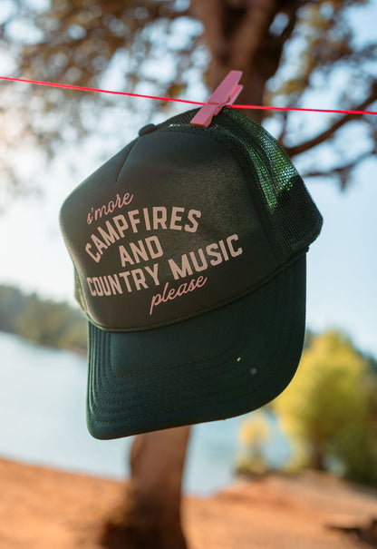 Campfires & Country Music Trucker Hat