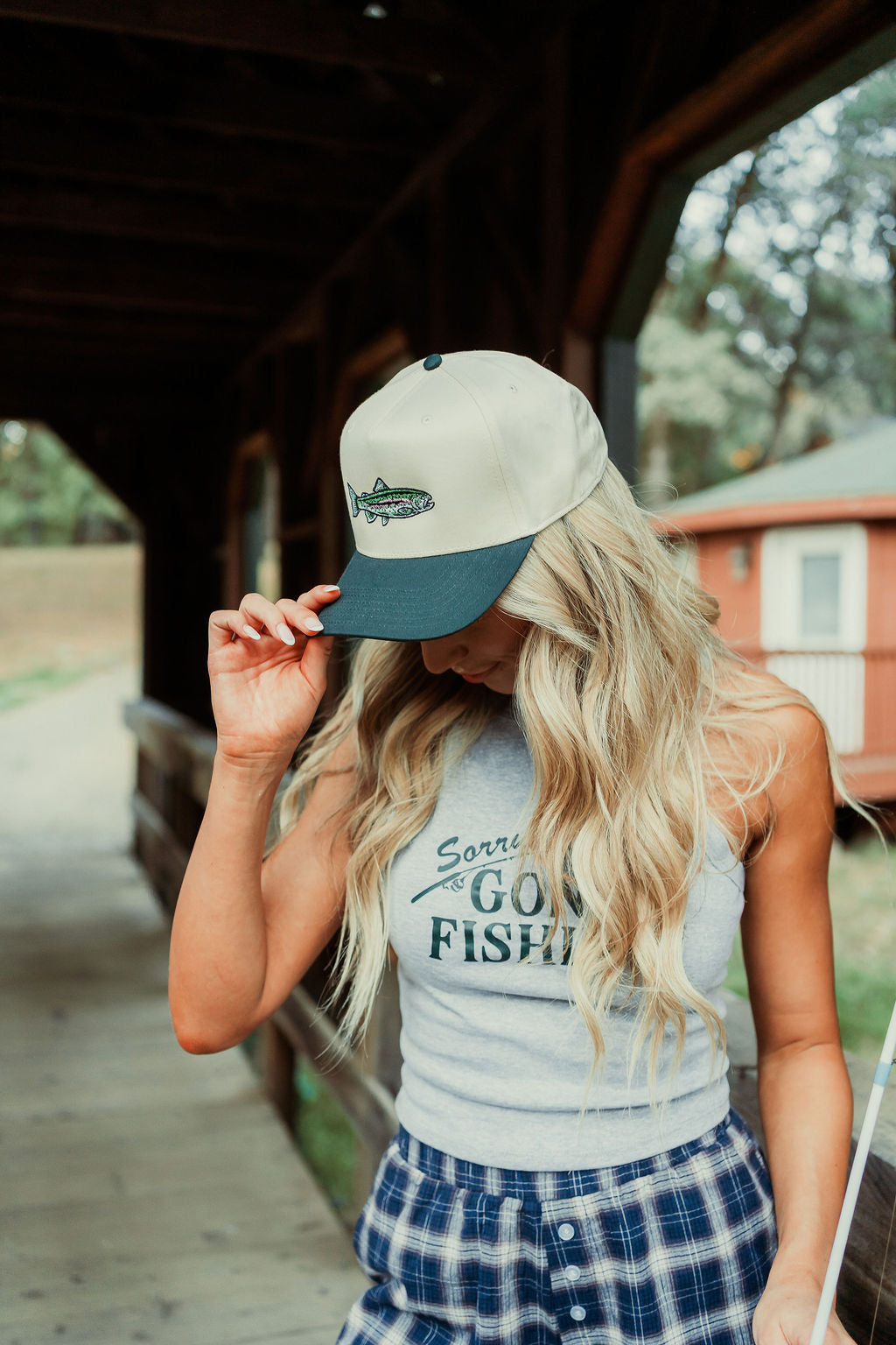 Rainbow Trout Embroidered Hat