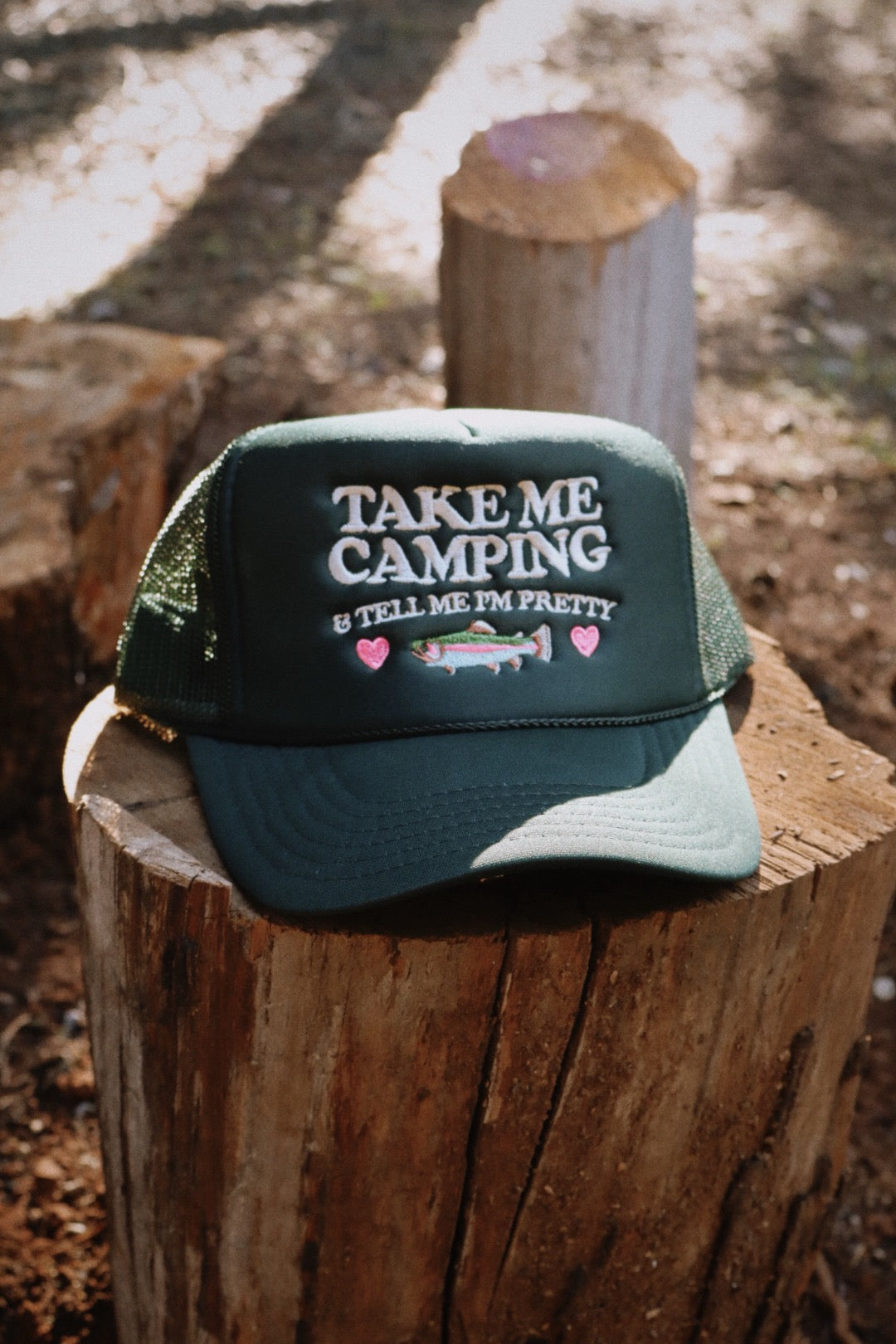 Take Me Camping/Fishing Embroidered Hat