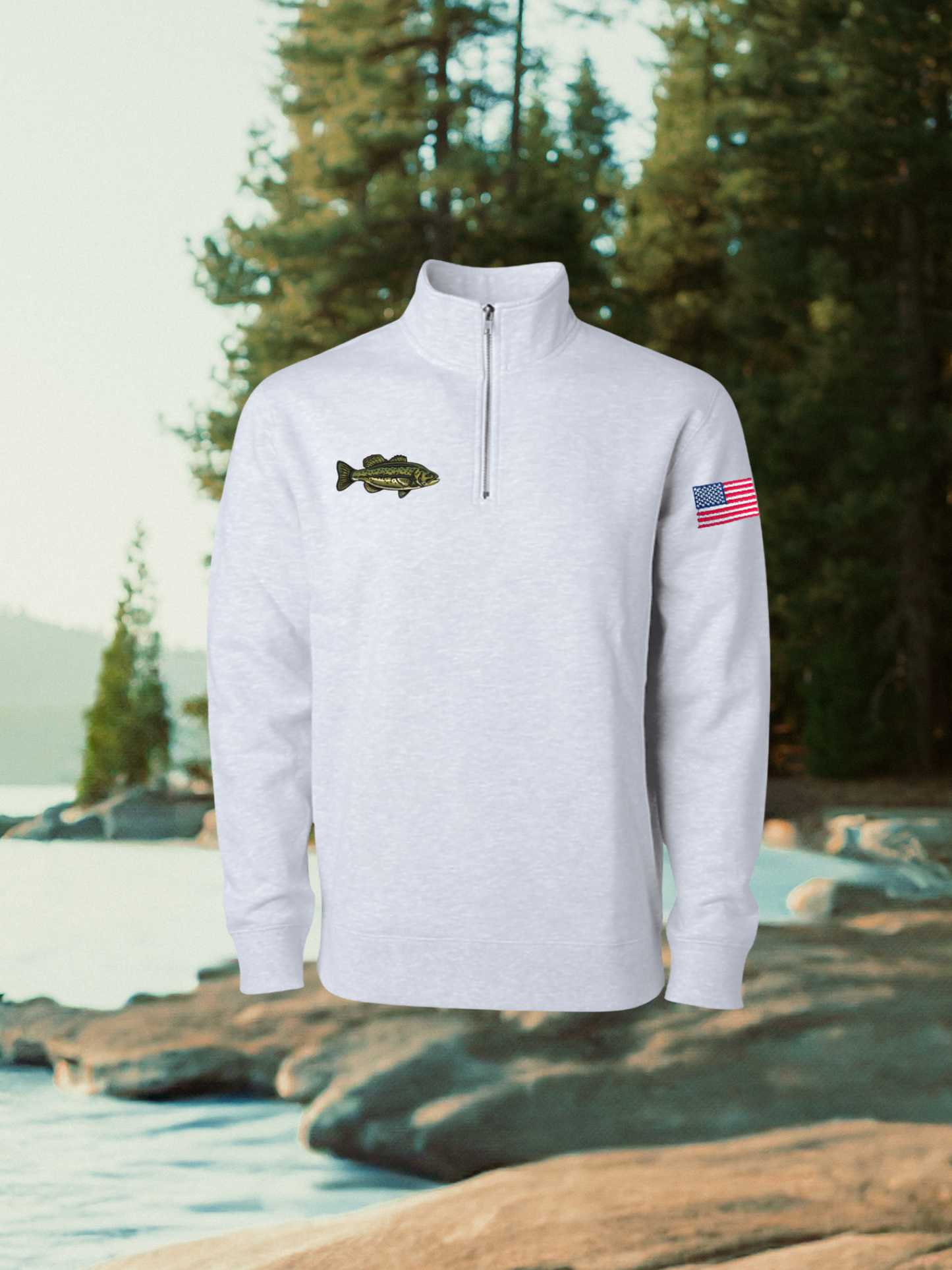 Rainbow Trout/Bass Quarter Zip