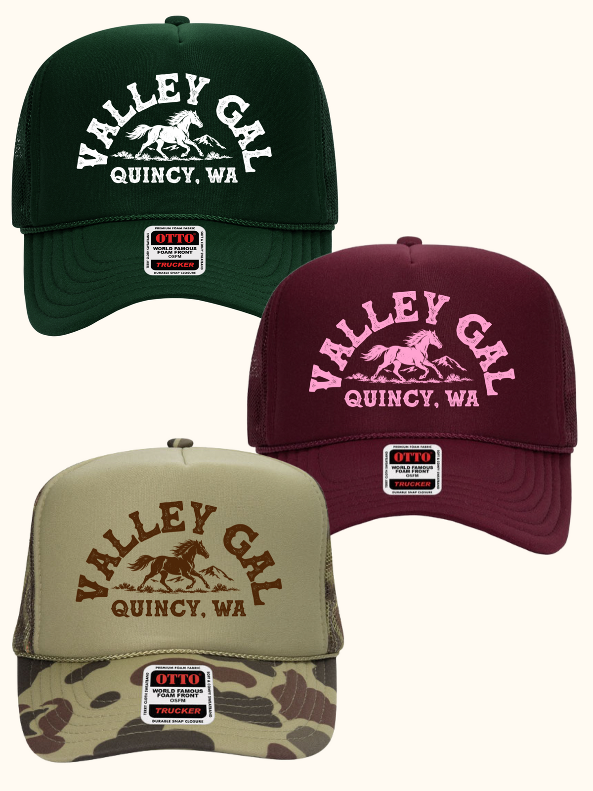 Custom Design + Printed Trucker Hats