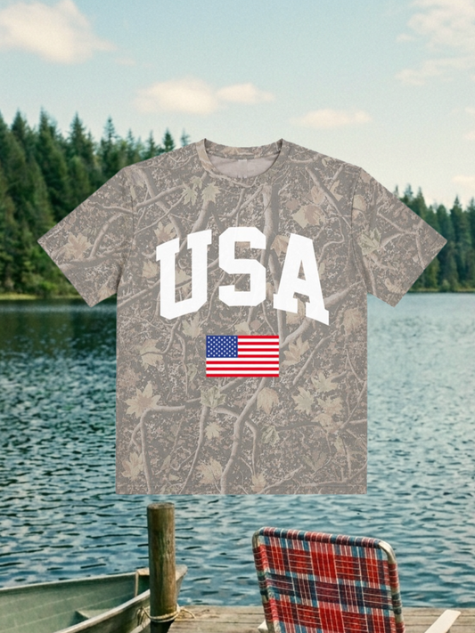 USA Deadwood Camo Tee