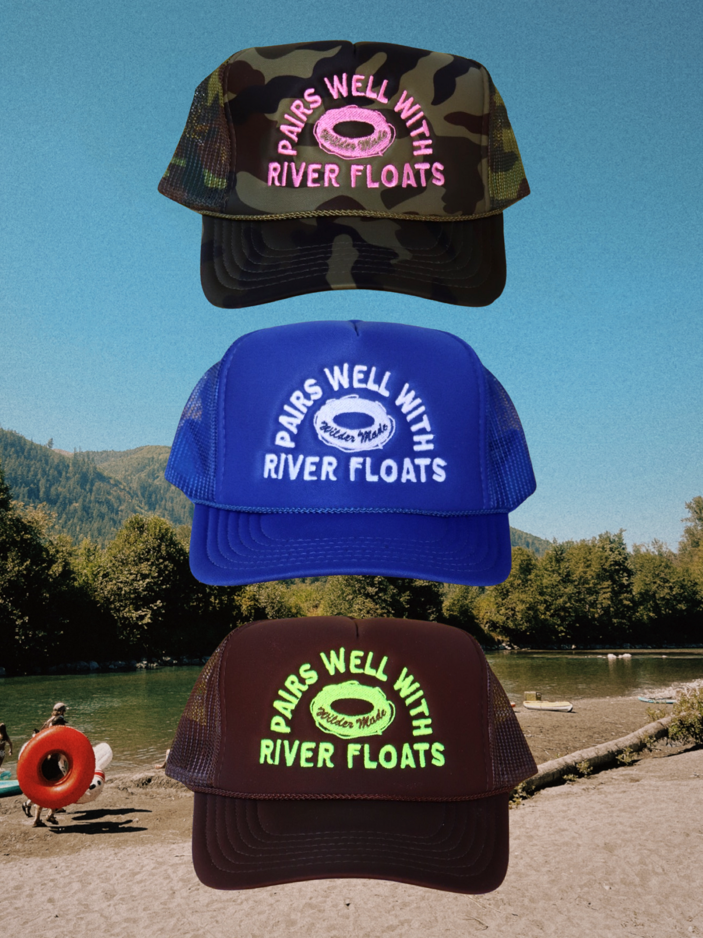 Pairs Well With River Floats Trucker Hat