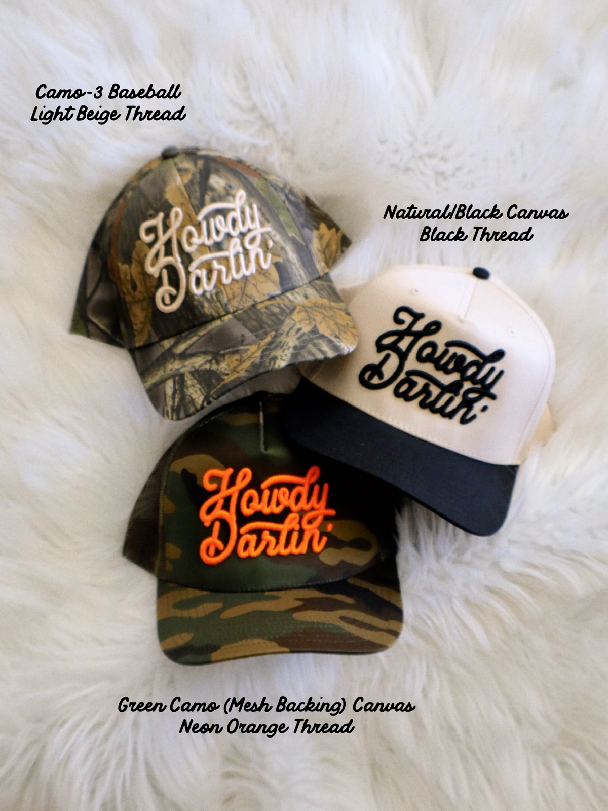 Howdy Darlin' Puff Embroidered Hat
