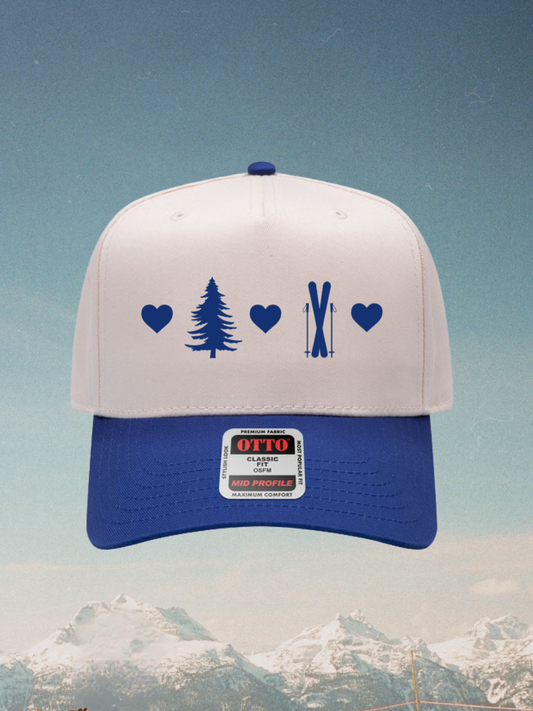 Ski Love Embroidered Hat