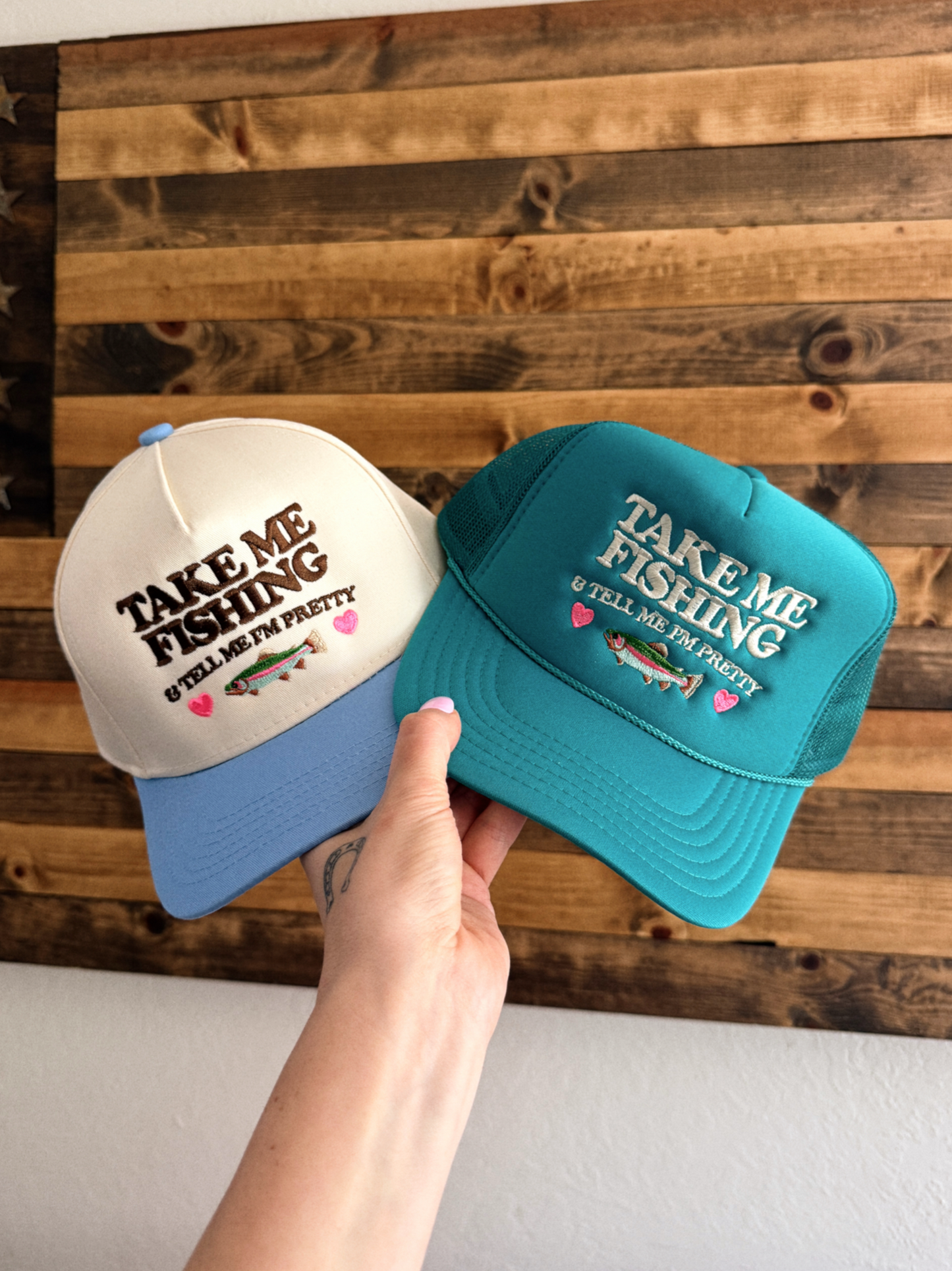 Take Me Camping/Fishing Embroidered Hat