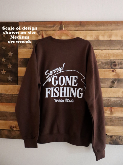 Gone Fishing (Customizable) Crewneck