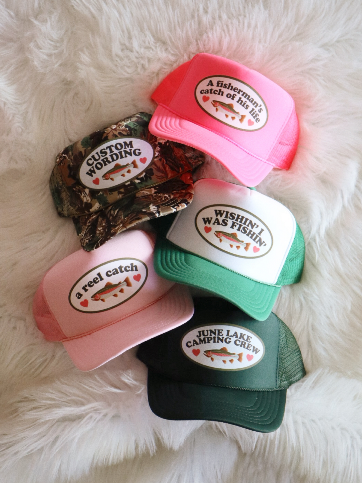 Custom Rainbow Trout Trucker Hat