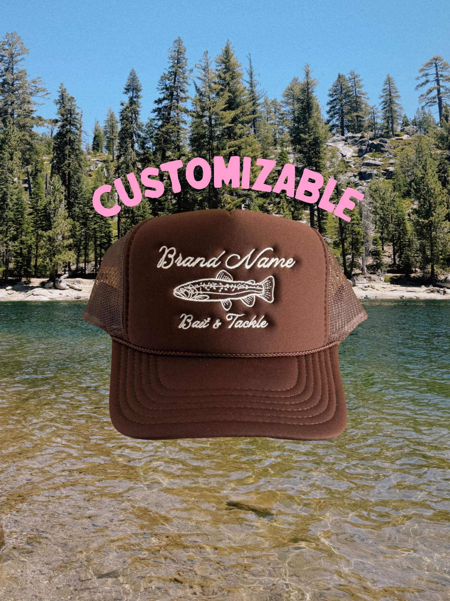 Custom Bait & Tackle Embroidered Hat