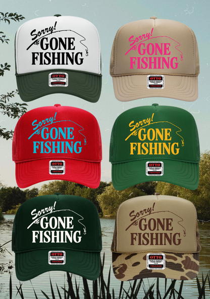 Gone Fishing Trucker Hat