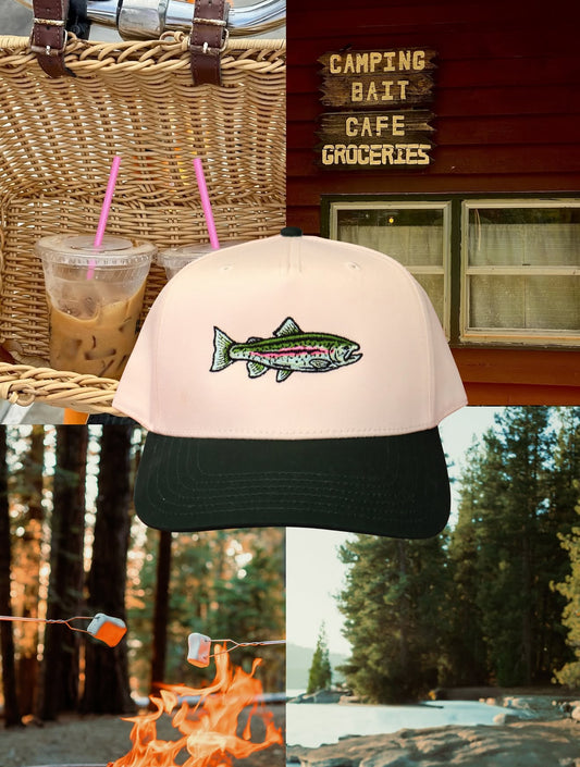 Rainbow Trout Embroidered Hat