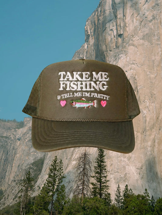 Take Me Camping/Fishing Embroidered Hat
