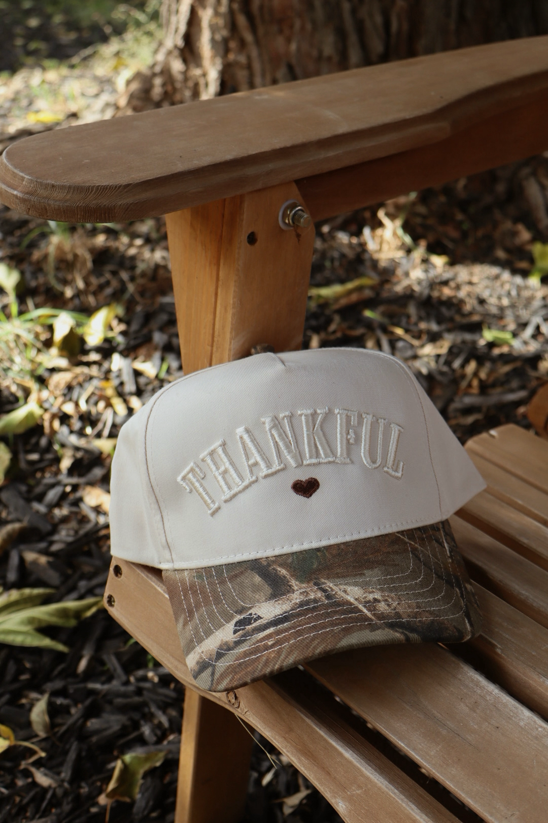 Thankful Puff Embroidered Hat