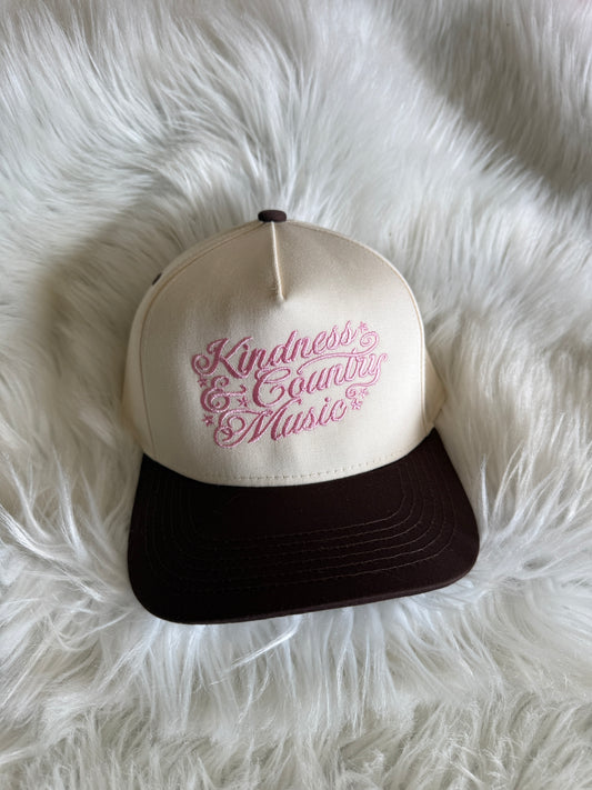 Kindness & Country Music - Cream/Dark Brown