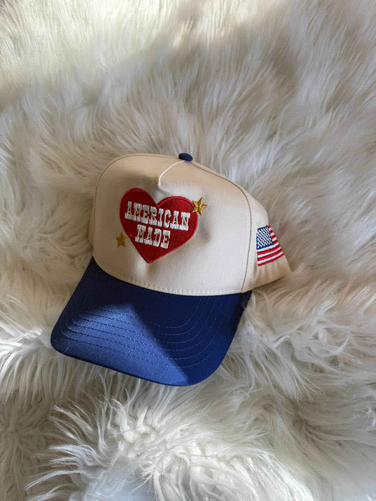 American Made - Cream/Royal Blue
