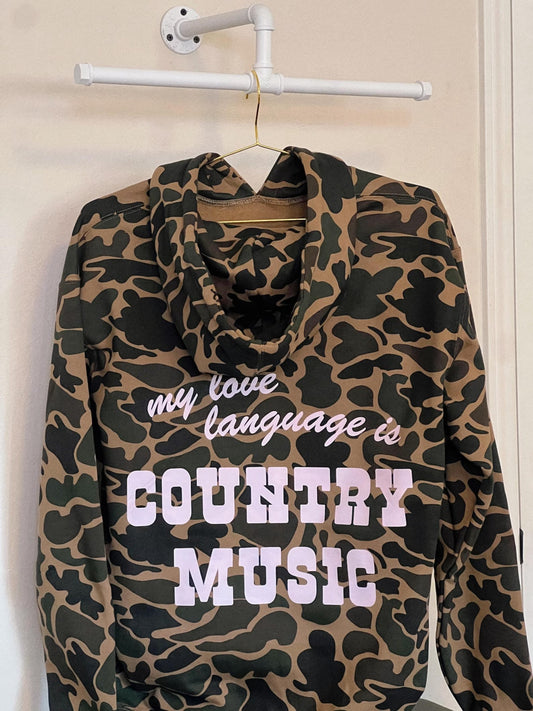 Country Music Duck Camo Hoodie