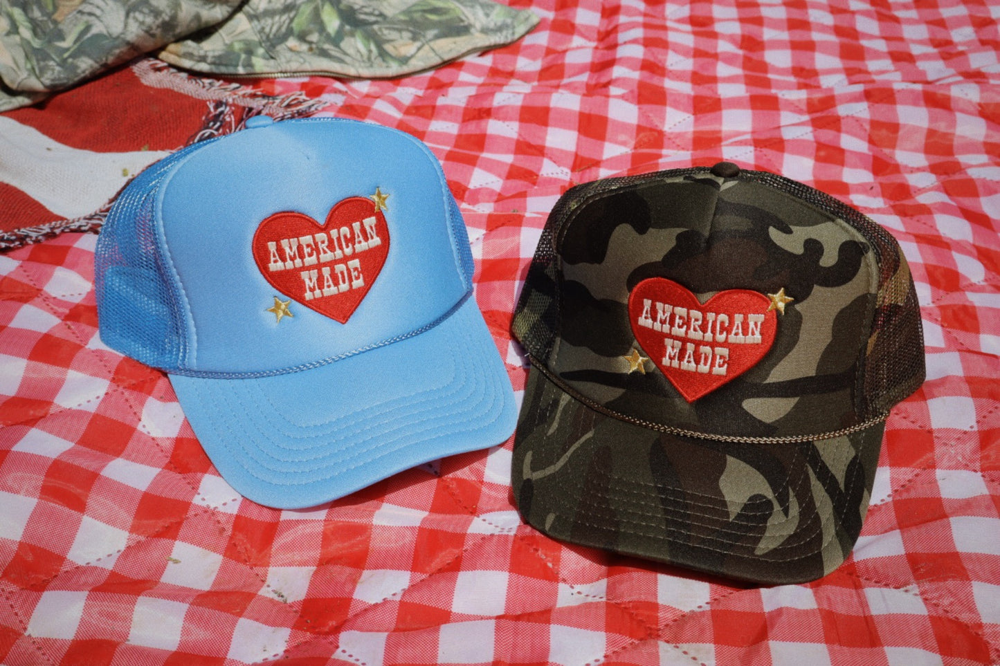 American Made Embroidered Trucker Hat
