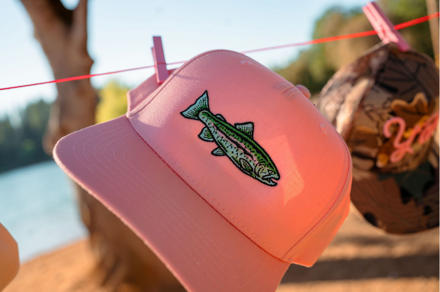 Rainbow Trout Embroidered Hat