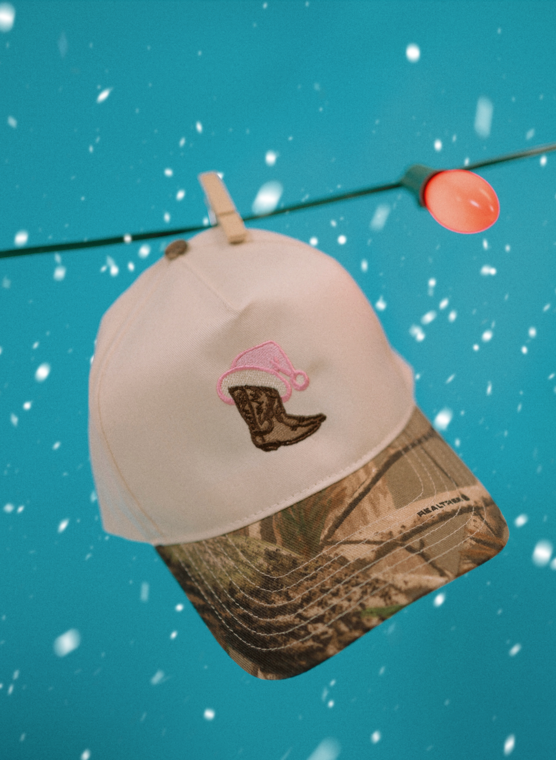 Cowboy Christmas Embroidered Hat